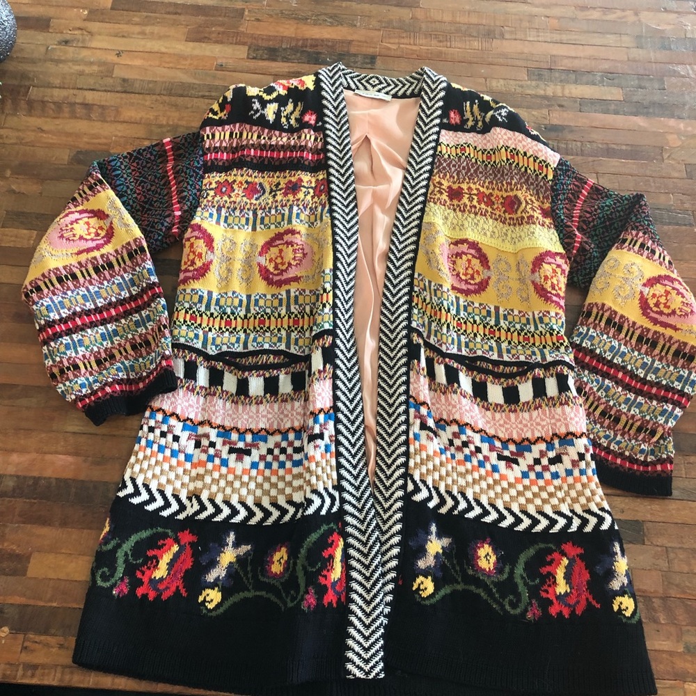 Etro knit cardigan with silk lining size 38